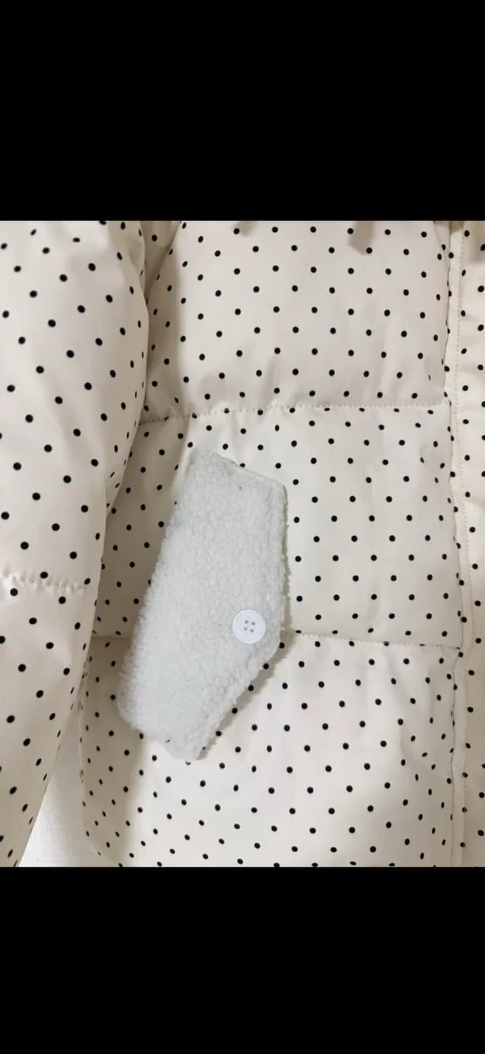 🤍땡땡이 크롭 패딩🖤 상품이미지2