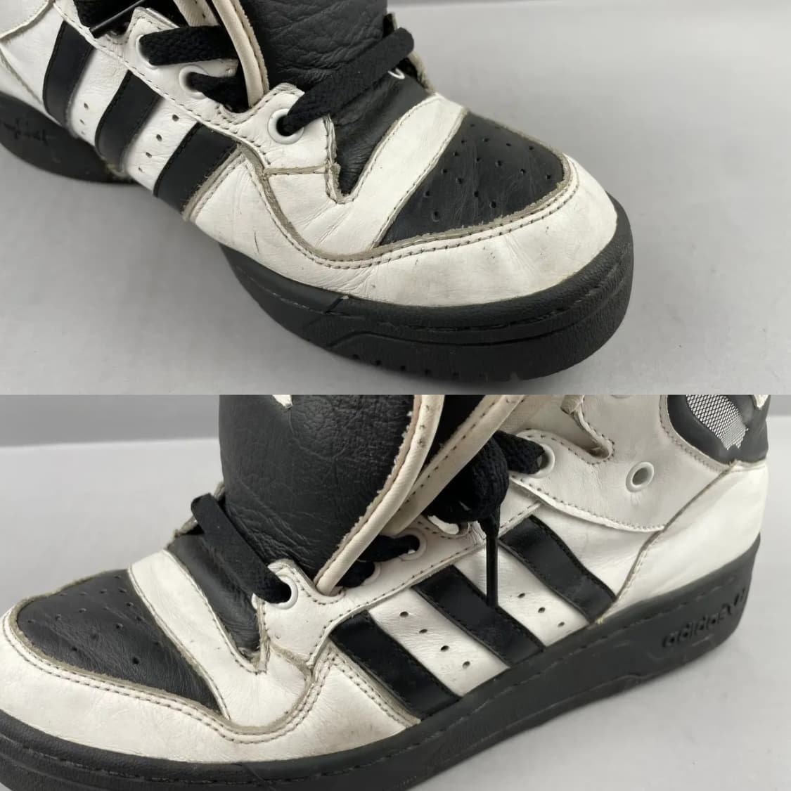 아디다스 제레미스캇 쓰리텅 에티튜드 하이탑 흰검 상품이미지5