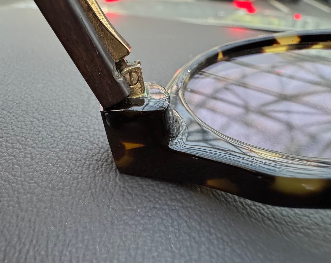 사가와후지이 테논 안경 (톨토이즈 컬러 + 우드) 상품이미지4