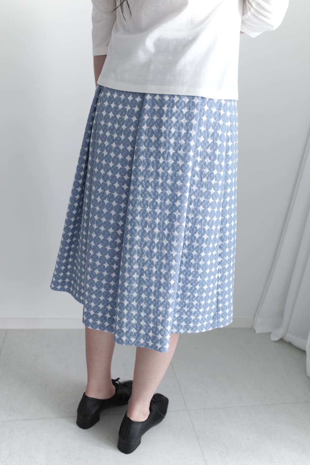 dot pleats skirt  상품이미지7