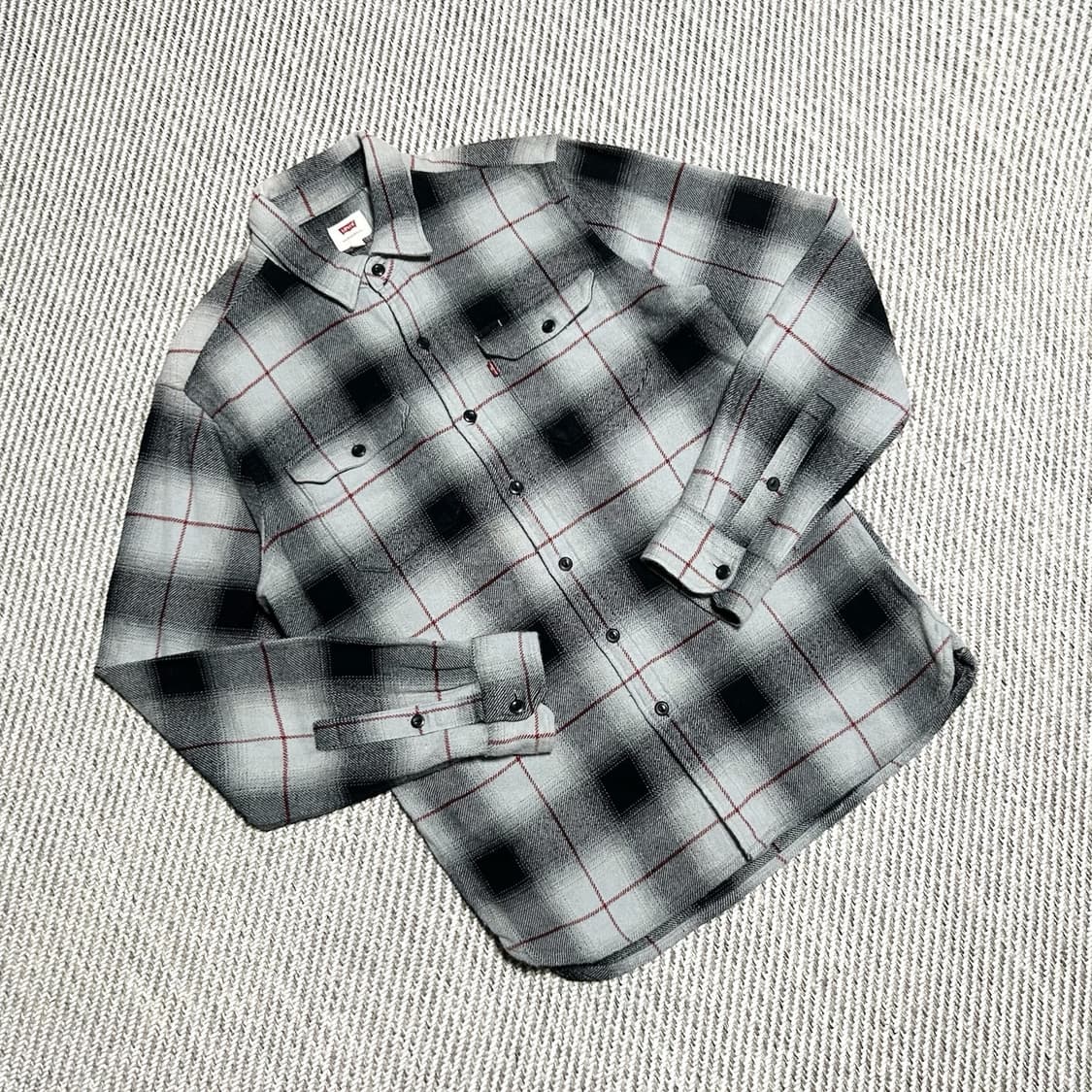 [S] Levi's 리바이스 플란넬 체크셔츠 상품이미지2