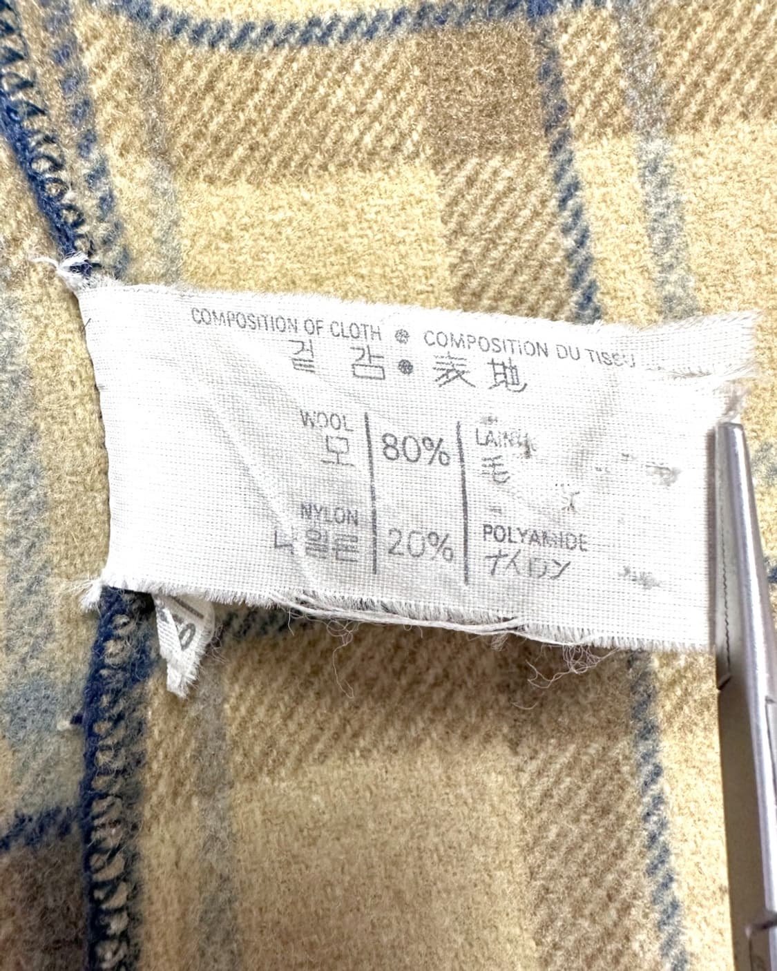 90s 글로버올 울 후드 더플코트 상품이미지5