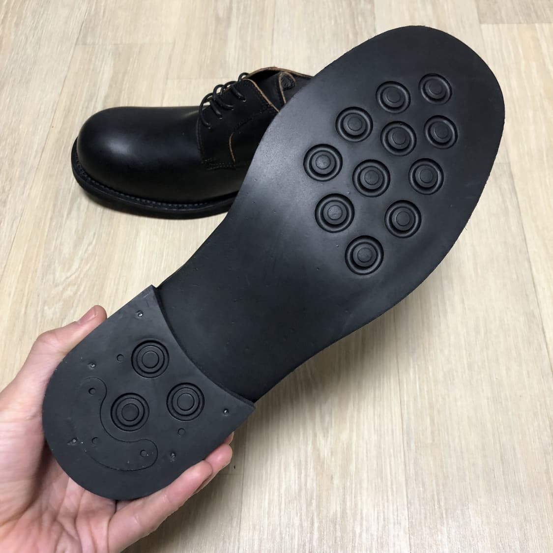 (275) 로맨틱 무브 더 아미 더비 슈즈 컷오프 블랙 더비 275 상품이미지5