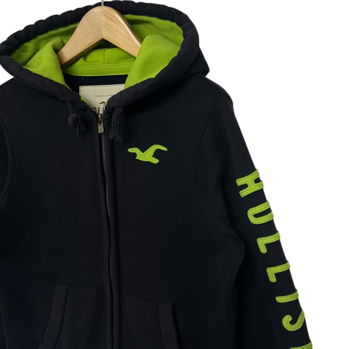 홀리스터 사이드라인 로고 후드집업 상품이미지2