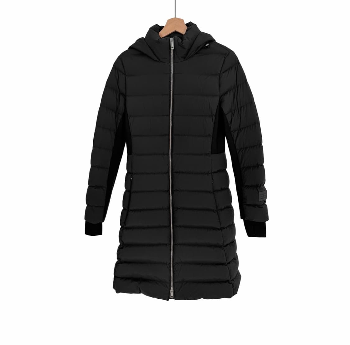 [S] 버버리 여성 12주년 뉴브릿지 후드 롱 다운 패딩 코트 블랙 상품이미지1