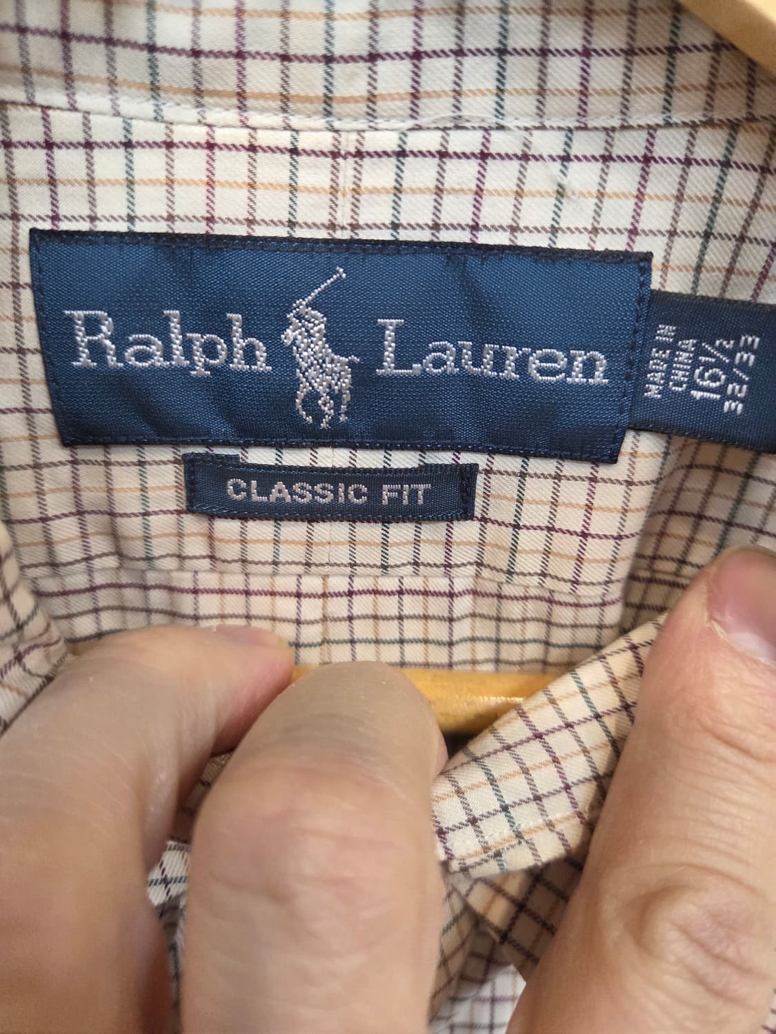 폴로랄프로렌 클래식핏 체크셔츠 긴팔 대략 L 오버핏  상품이미지3