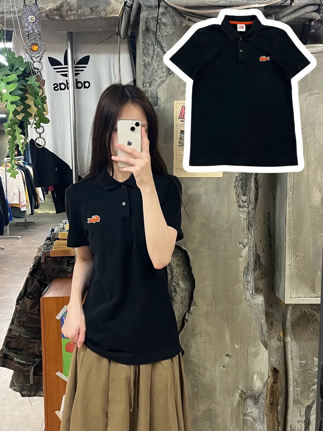 라코스테 반팔 카라티 블랙 95 #csz735 상품이미지1
