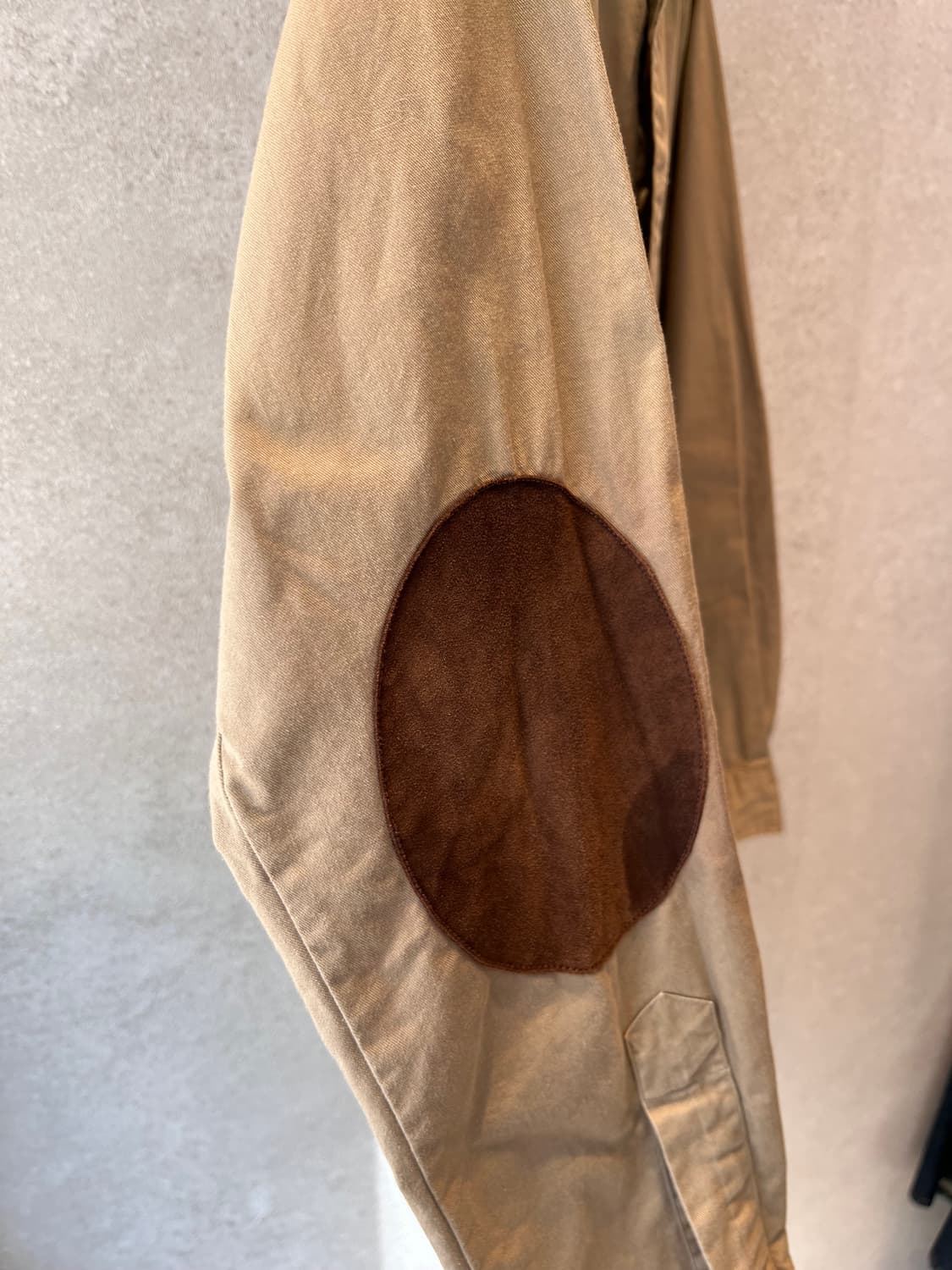 폴로 랄프 로렌 엘보우 패치 코튼 셔츠 브라운 XL 상품이미지4