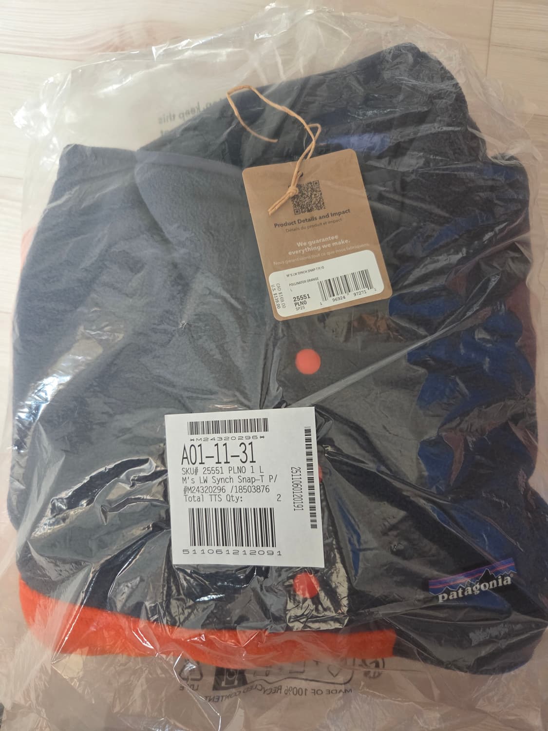 파타고니아 라이트웨이트 신칠라 스냅-T 플리스 풀오버 팝니다. 상품이미지2