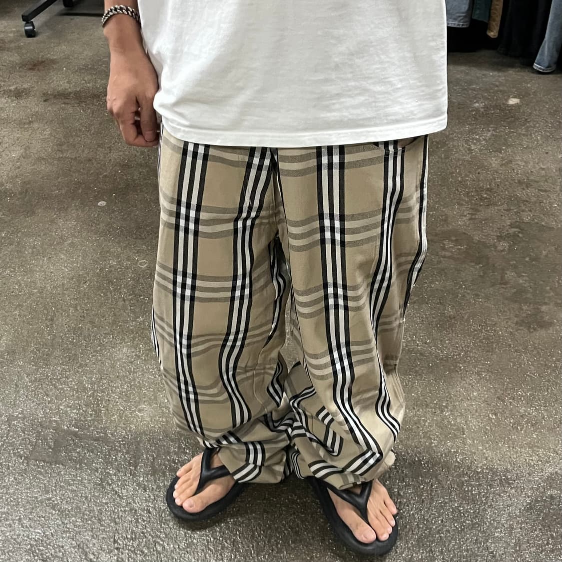 빈티지 와이드 힙합 팬츠 (37“) 상품이미지1