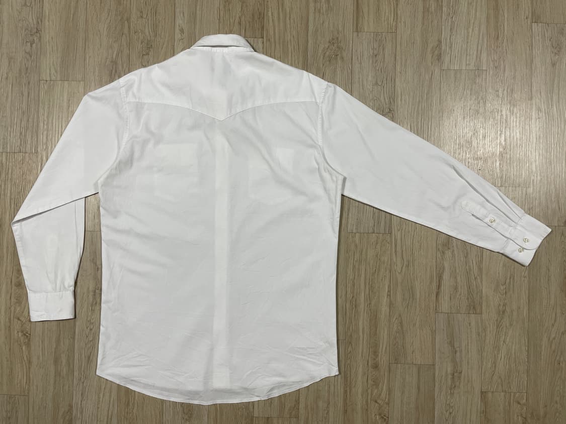 110) 90's 랭글러 화이트 웨스턴셔츠 상품이미지2