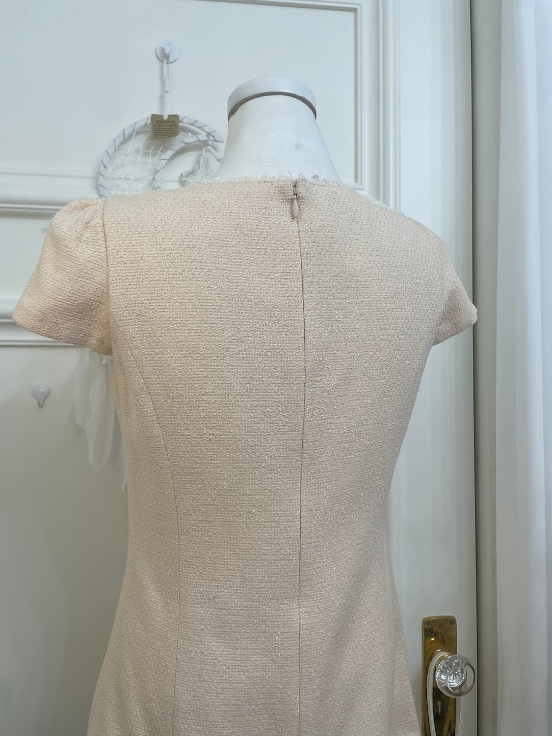 sheer coral twinkle tweed french sleeve 상품이미지4