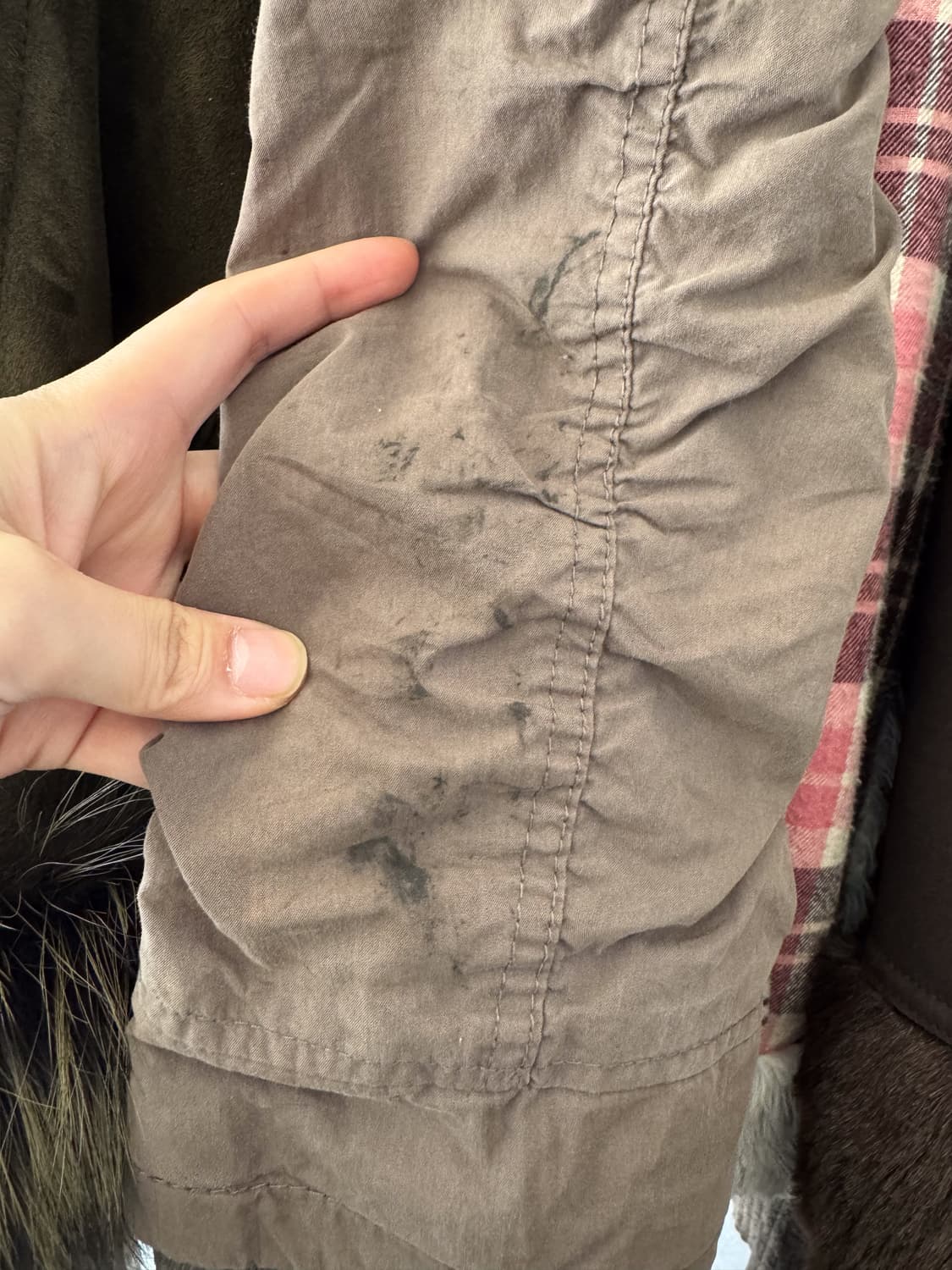 Fake fur hood filed jacket 상품이미지6