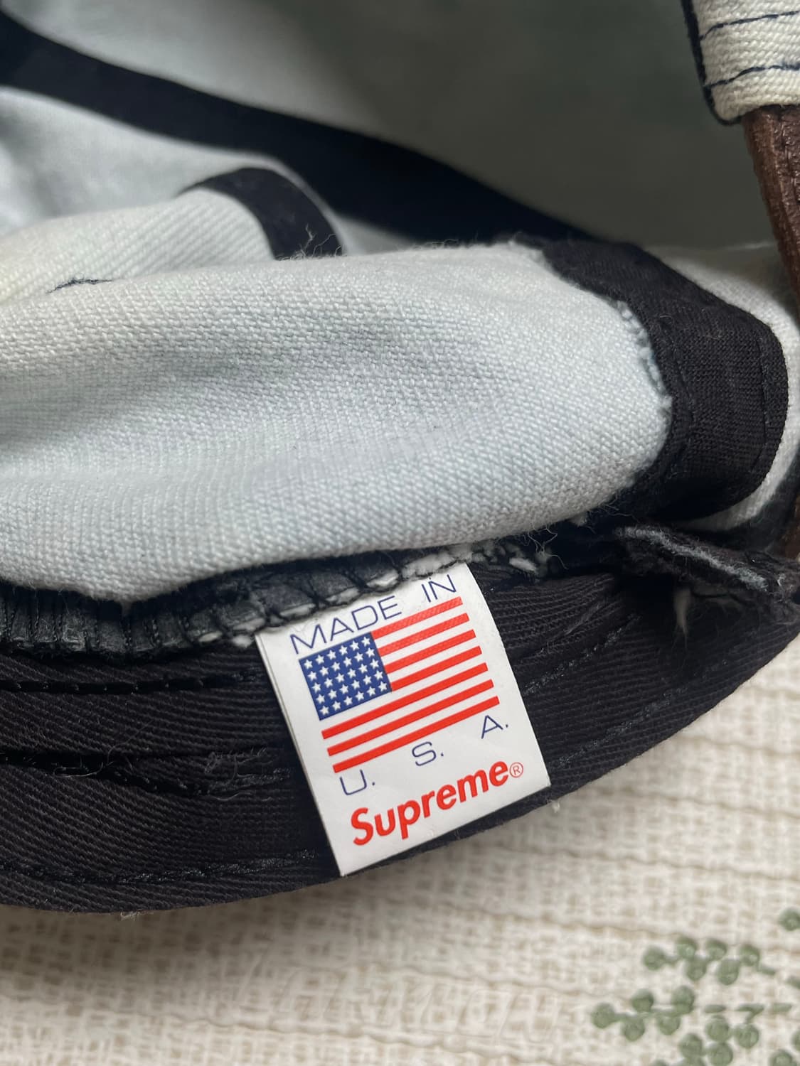 17ss 슈프림 워시드 치노 트윌 캠프캡 데님 상품이미지5