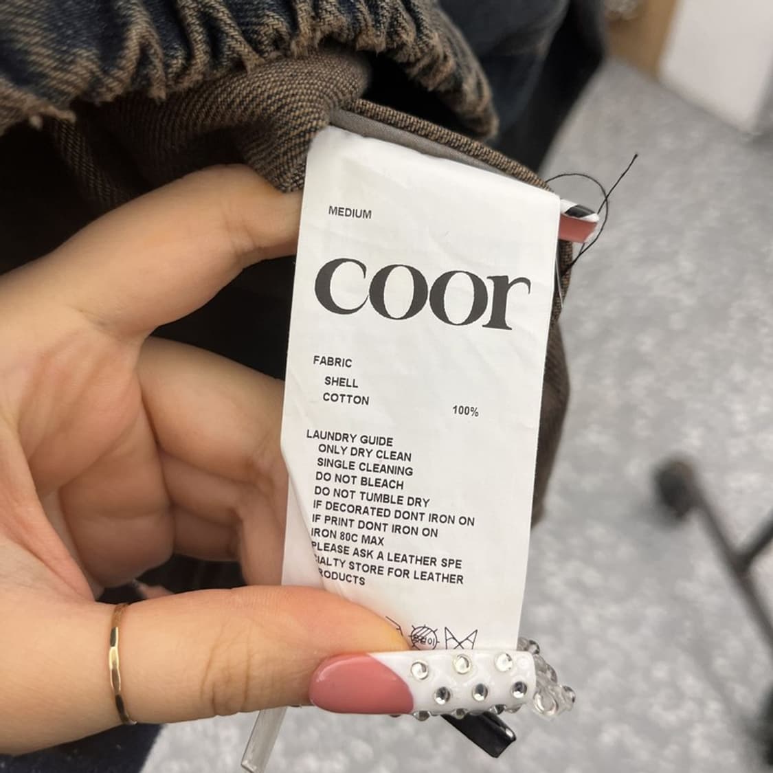 쿠어 모던 캐주얼 시크 틴트 데님 청자켓 95 C10074 상품이미지5