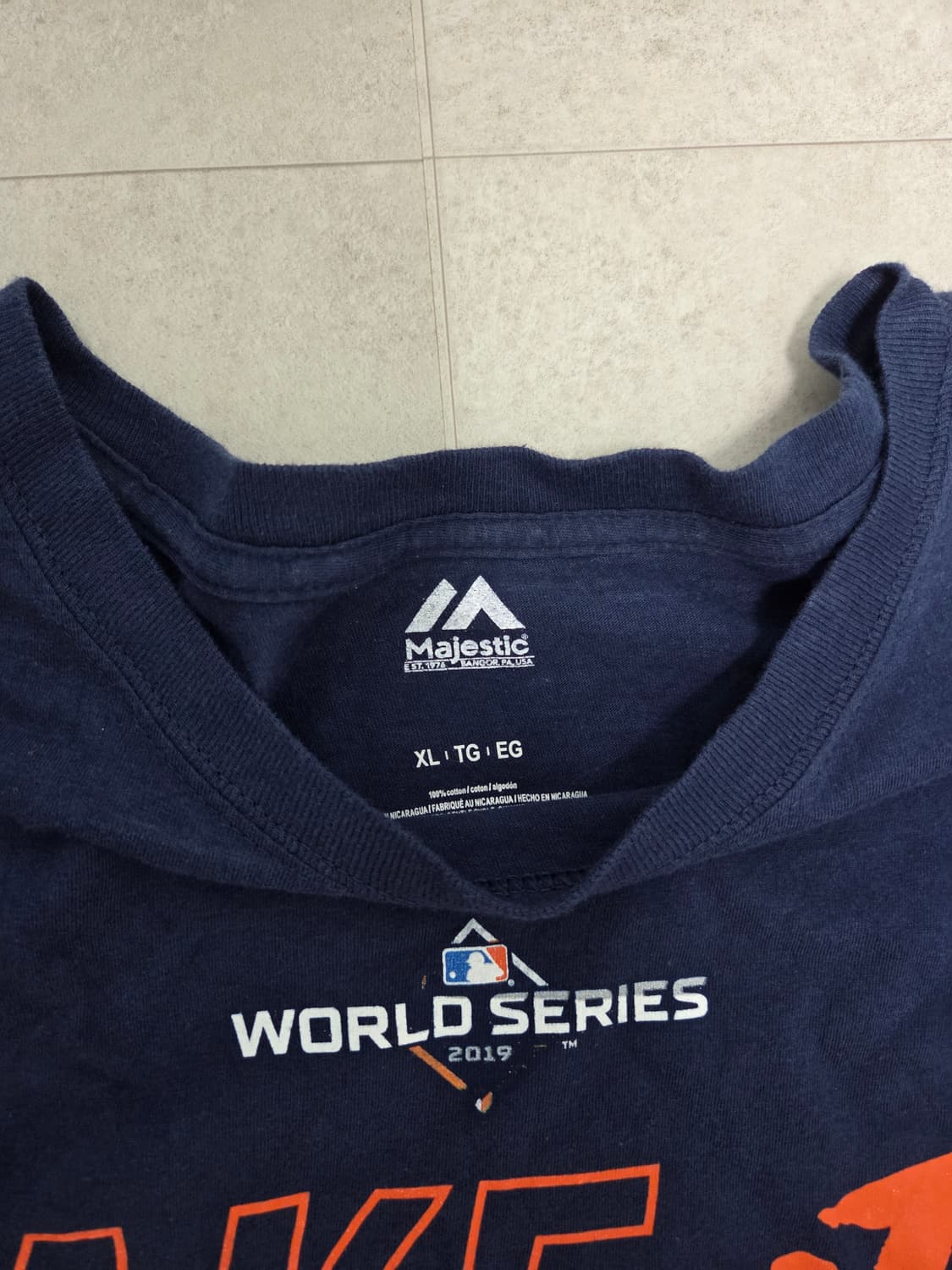 마제스틱 MLB 휴스턴 애스트로스 2019 월드시리즈 기념 티셔츠 상품이미지3