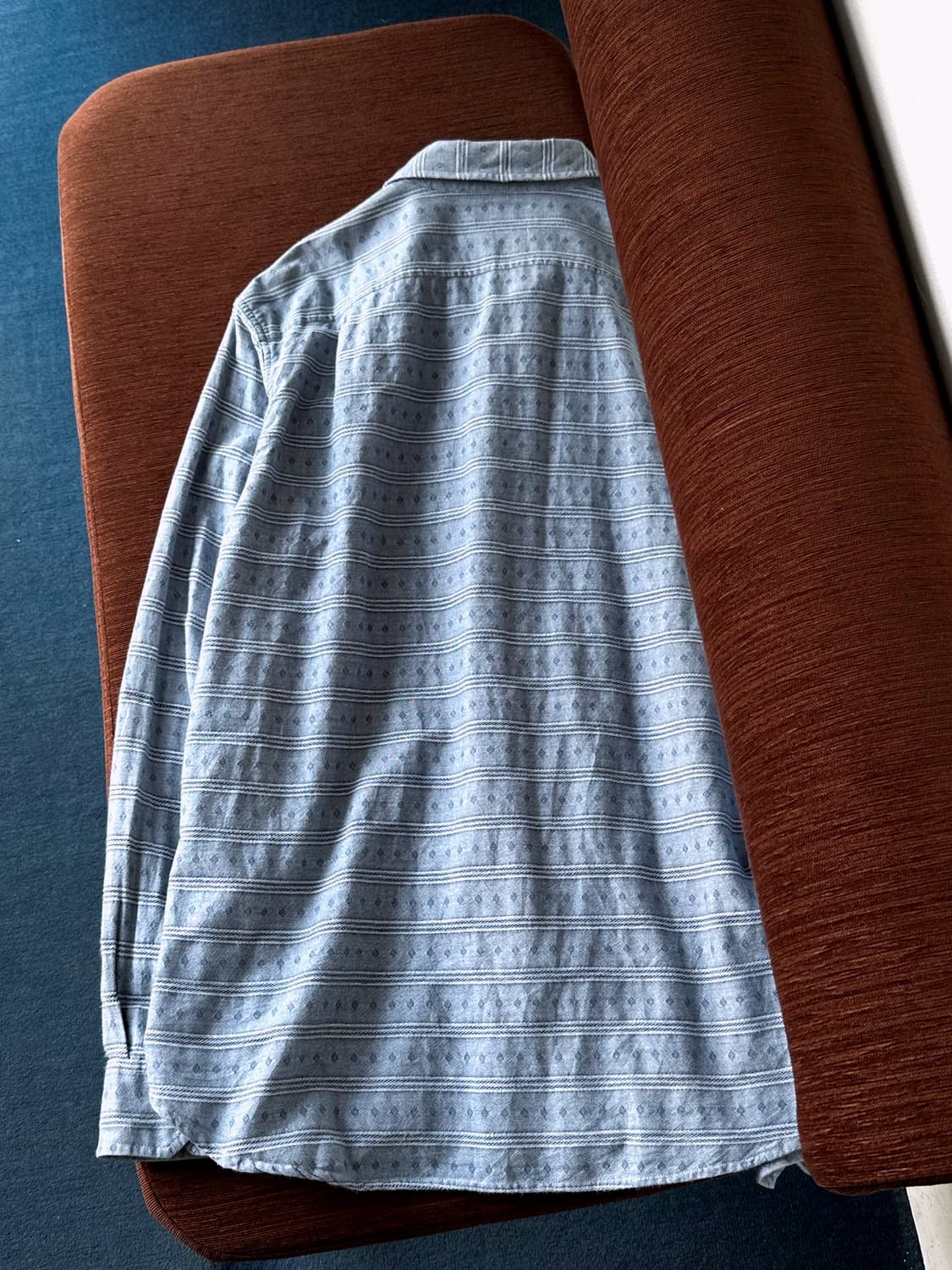 Jacquard design loose work shirt 상품이미지5