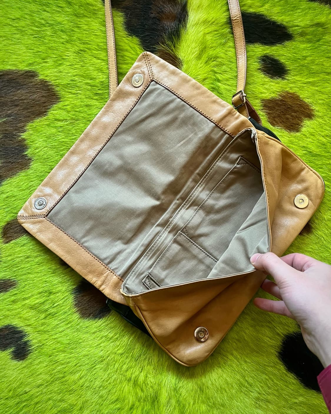 Jpn Vintage Real Leather Studs Multi Bag 상품이미지7