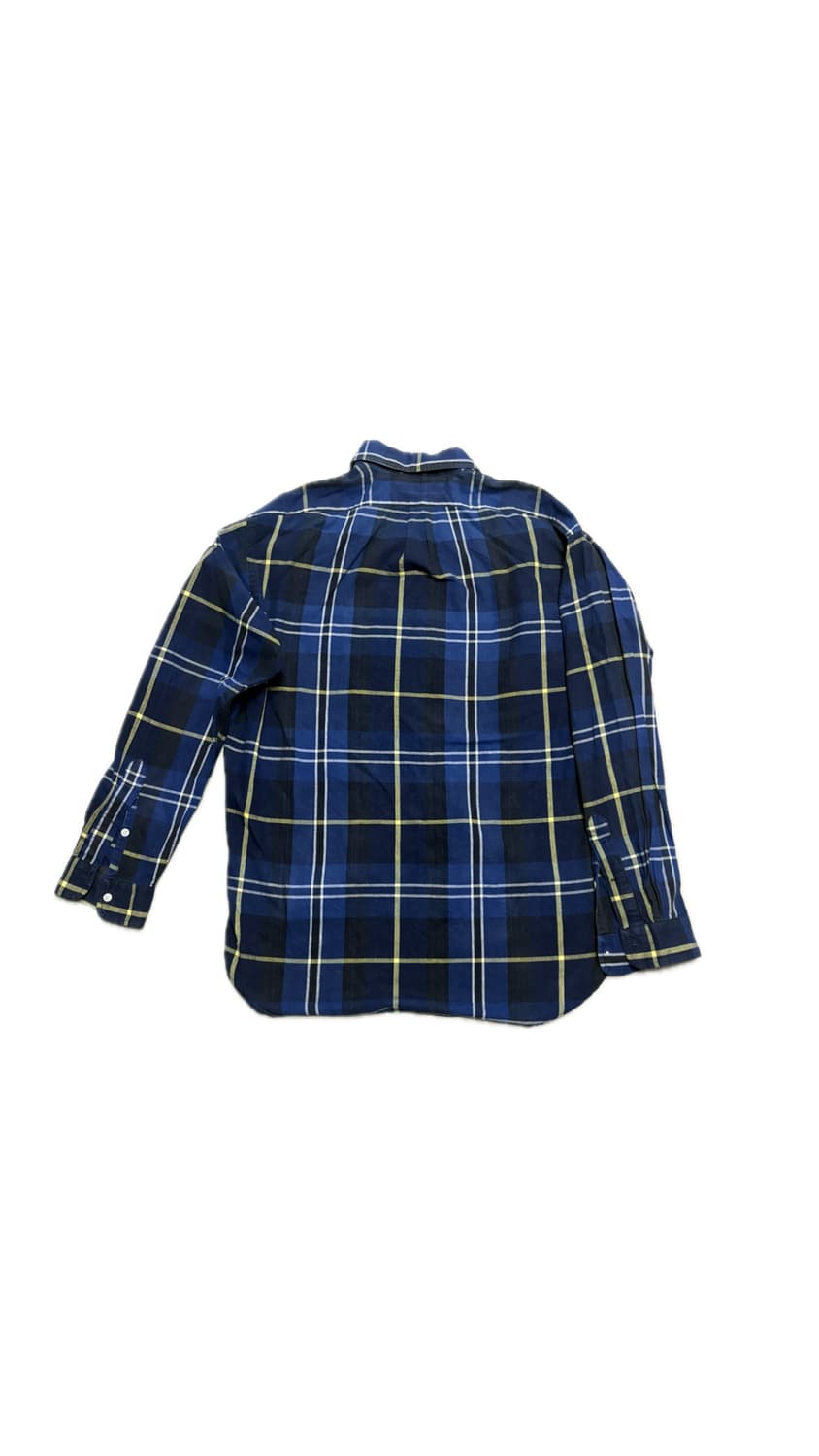 폴로 랄프로렌 블루 옐로우 타탄체크 긴팔 남방 셔츠 상품이미지4