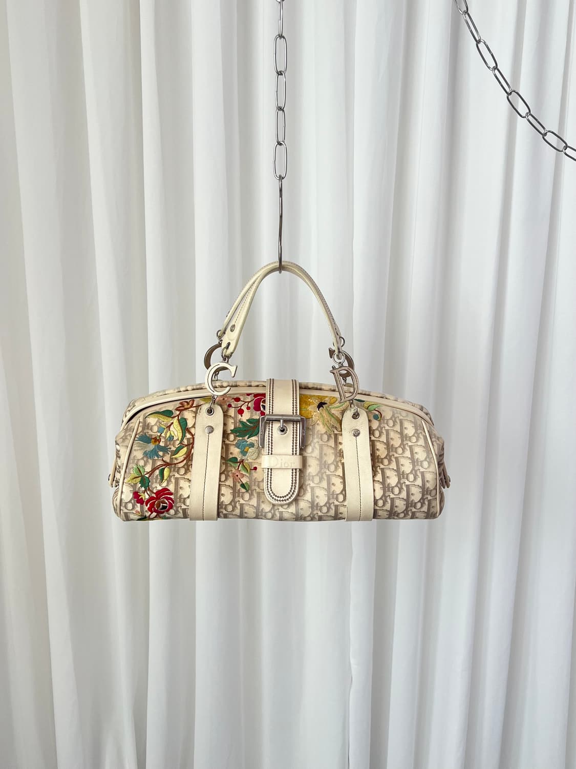 크리스찬 디올 2005 디오리시모 플로럴 트로터 숄더백 상품이미지1