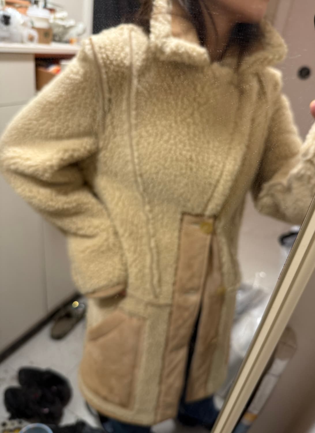 마르지엘라 x H&M 무스탕 xs / 새상품 상품이미지1