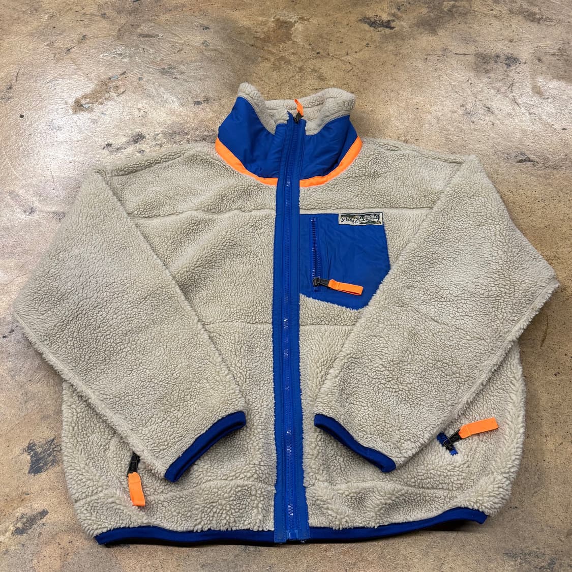 [정품/M] 폴로 랄프로렌 플리스 자켓 베이지 블루 b16 상품이미지2