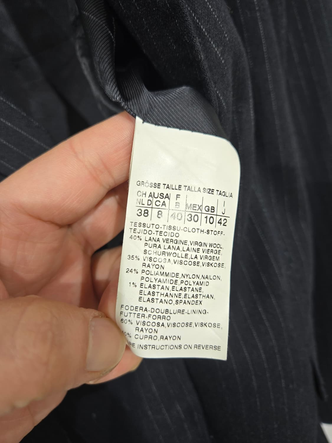 막스마라 스트라이프 여성 정장 자켓 상품이미지6