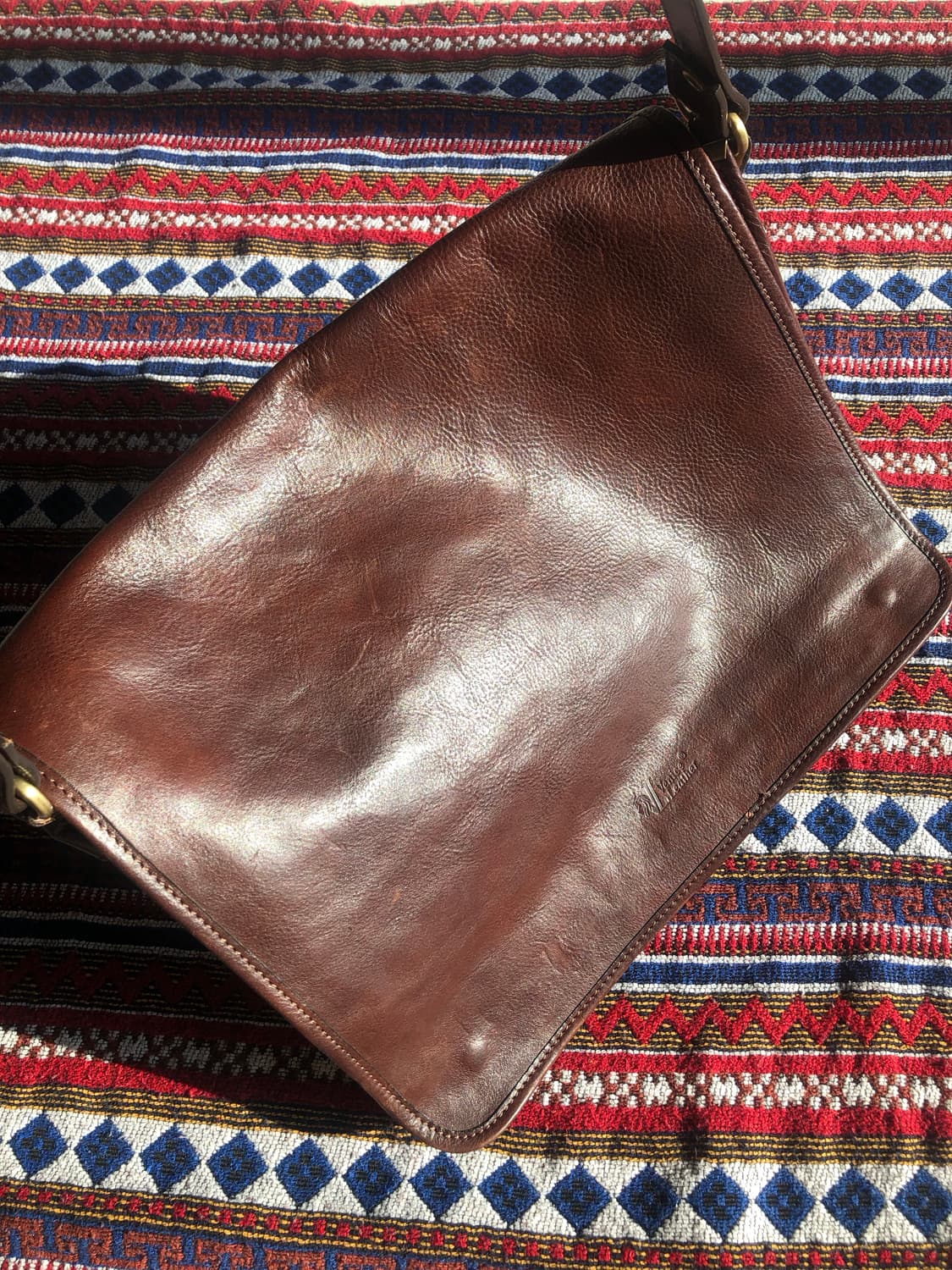 빈티지 이탈리아 레더 브리프케이스 상품이미지8