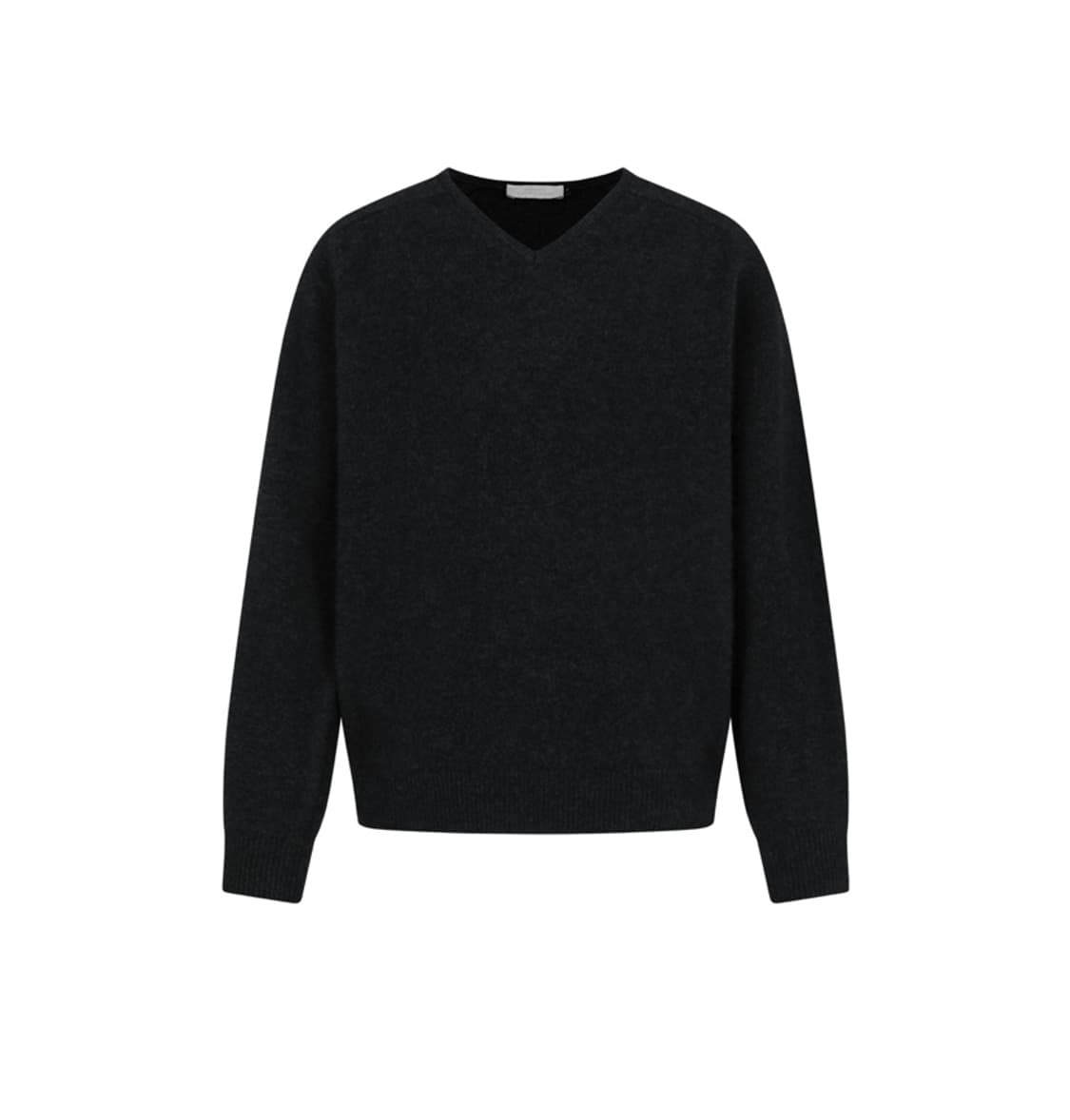 [판매] 아모멘토 25FW 브이넥 라쿤니트 다크그레이 L (새상품) 상품이미지1