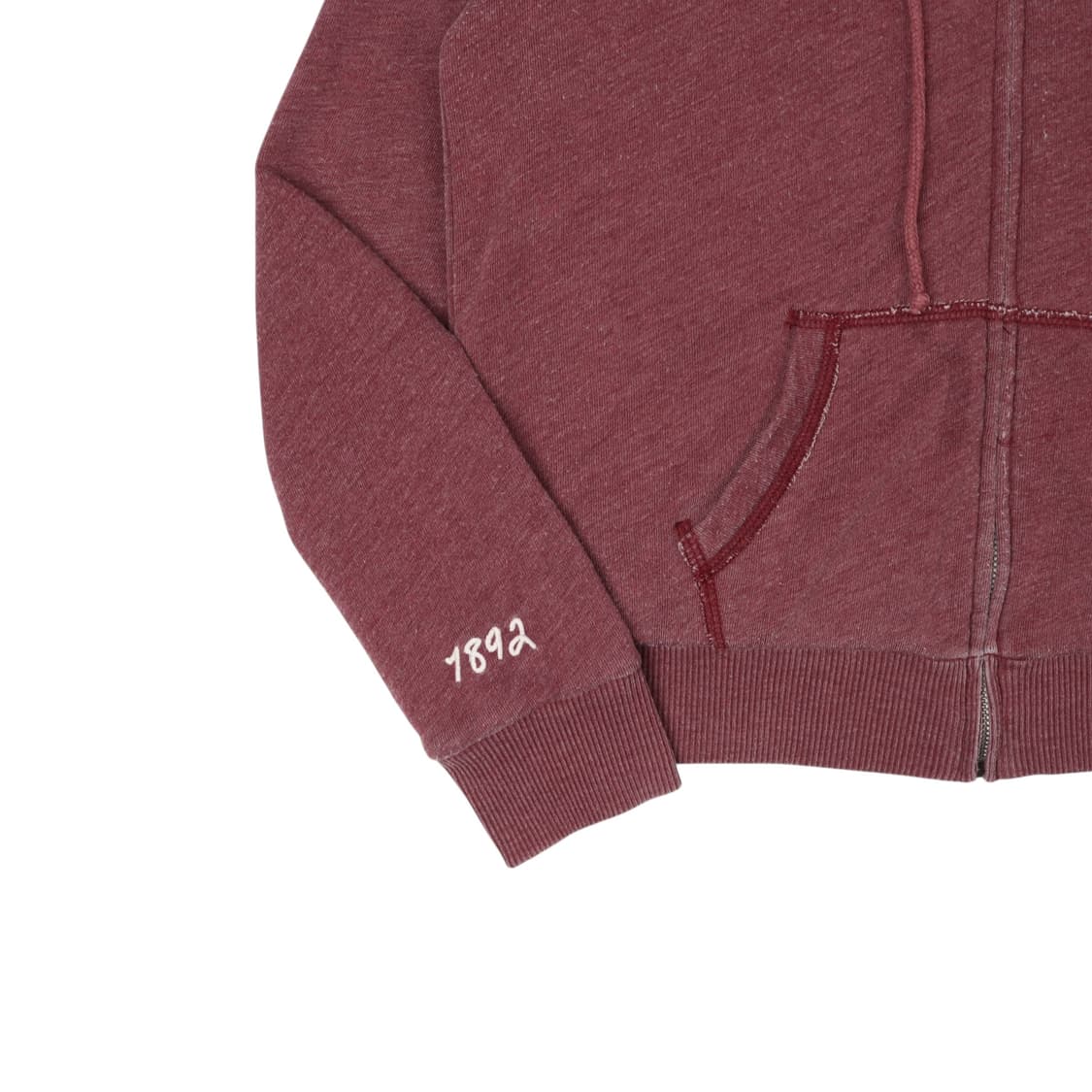 아베크롬비 버건디 쉐르파 후드집업 상품이미지4