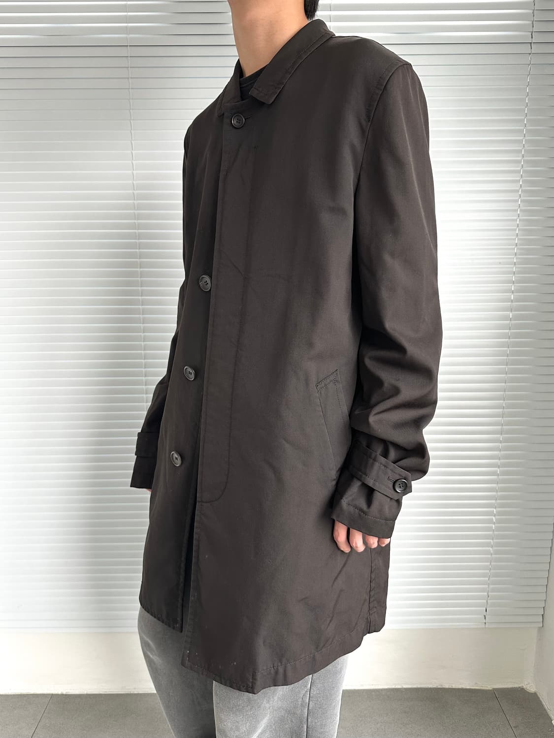 꼼데가르송 옴므플러스 다크브라운 코트 상품이미지1