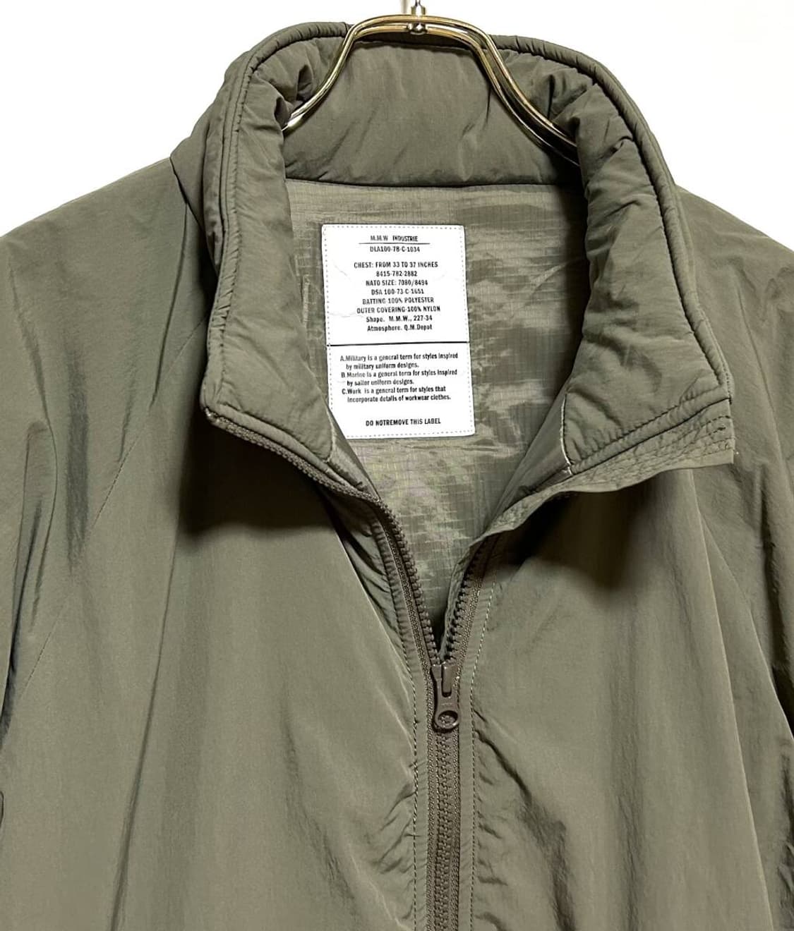 프릭스스토어 레벨7 카키 다운자켓 상품이미지3