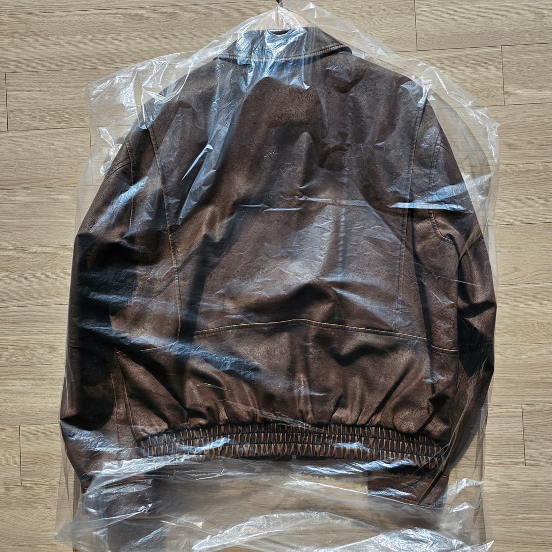 L 새제품) 로드 존 그레이 A-2 레더 자켓 브라운 워싱 워시드 상품이미지7