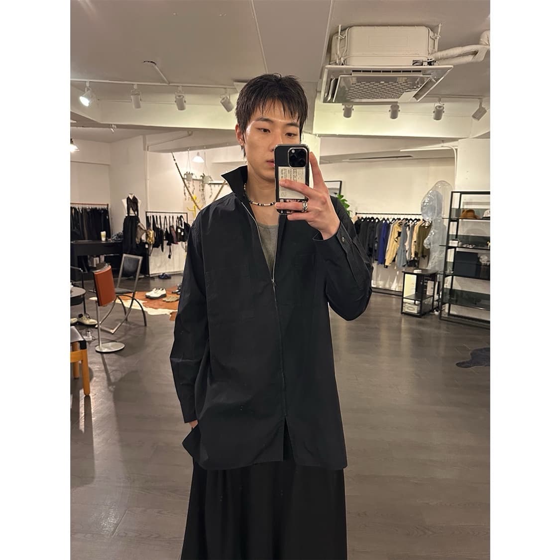 요지야마모토 집업 오버사이즈 셔츠 상품이미지4