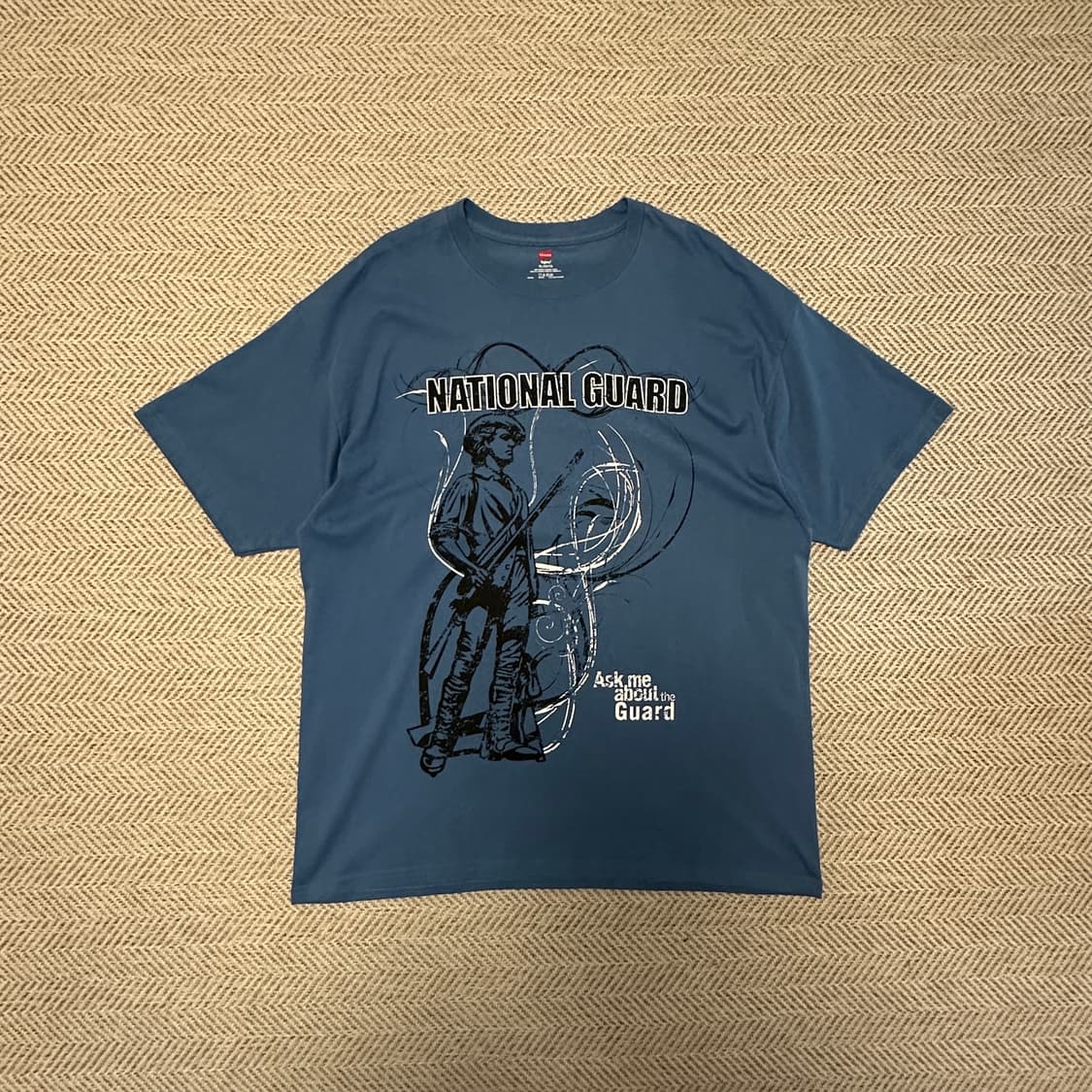 HANES usa vintage printing t-shirt 상품이미지2