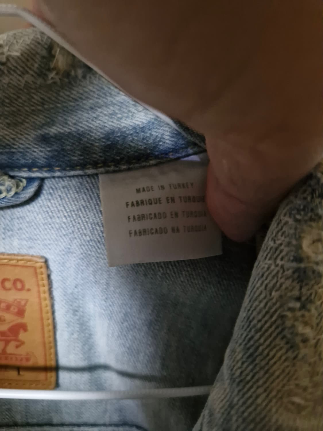 희귀)리바이스 커스텀 패치 연청데님자켓 100 상품이미지6