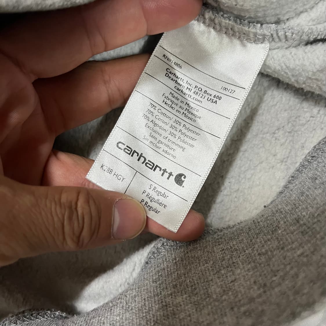 칼하트 기모 후드티 100-105 상품이미지3