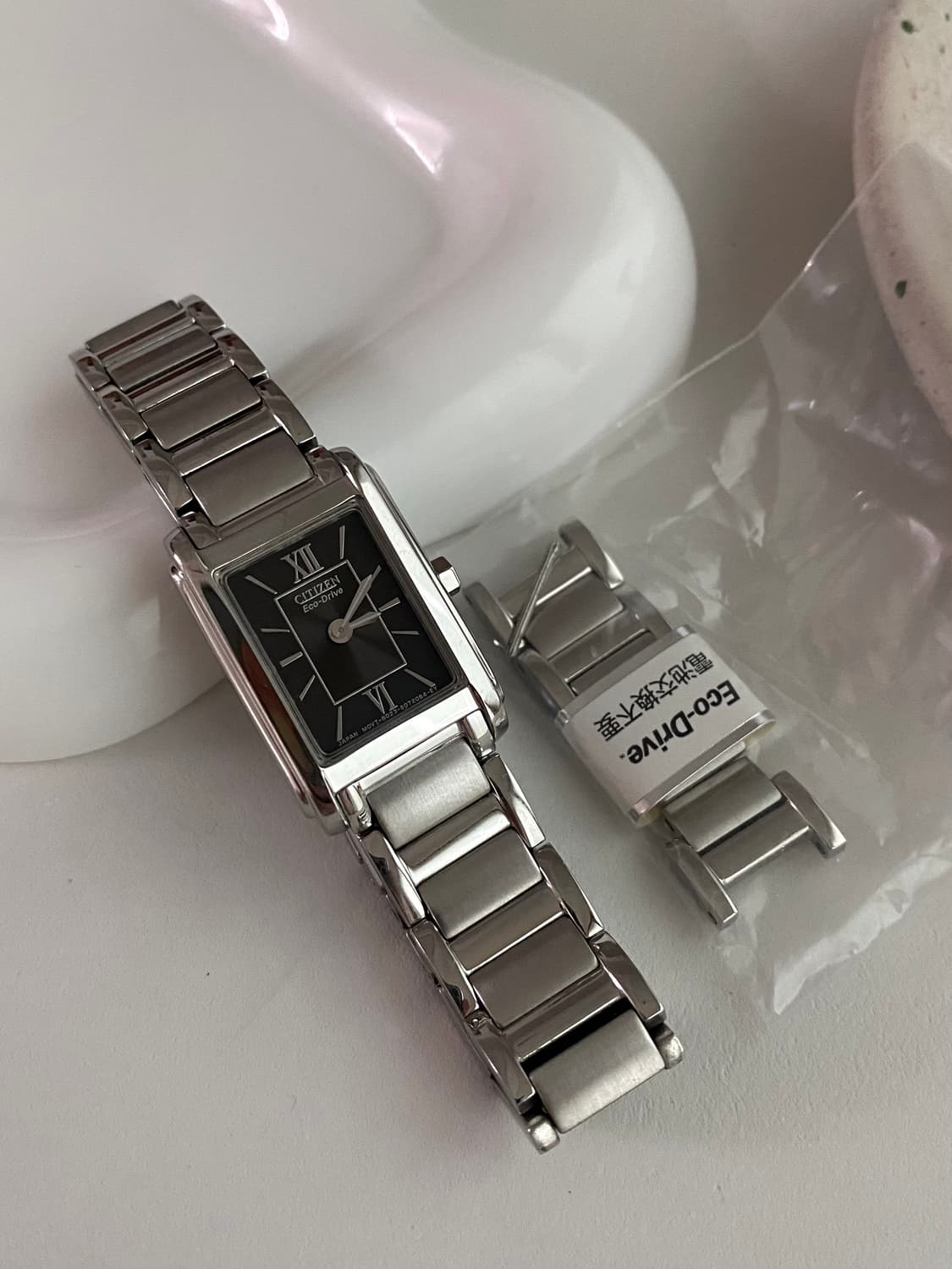 Citizen 시티즌 Eco-drive 에코드라이브 렉탱클 쿼츠 상품이미지7