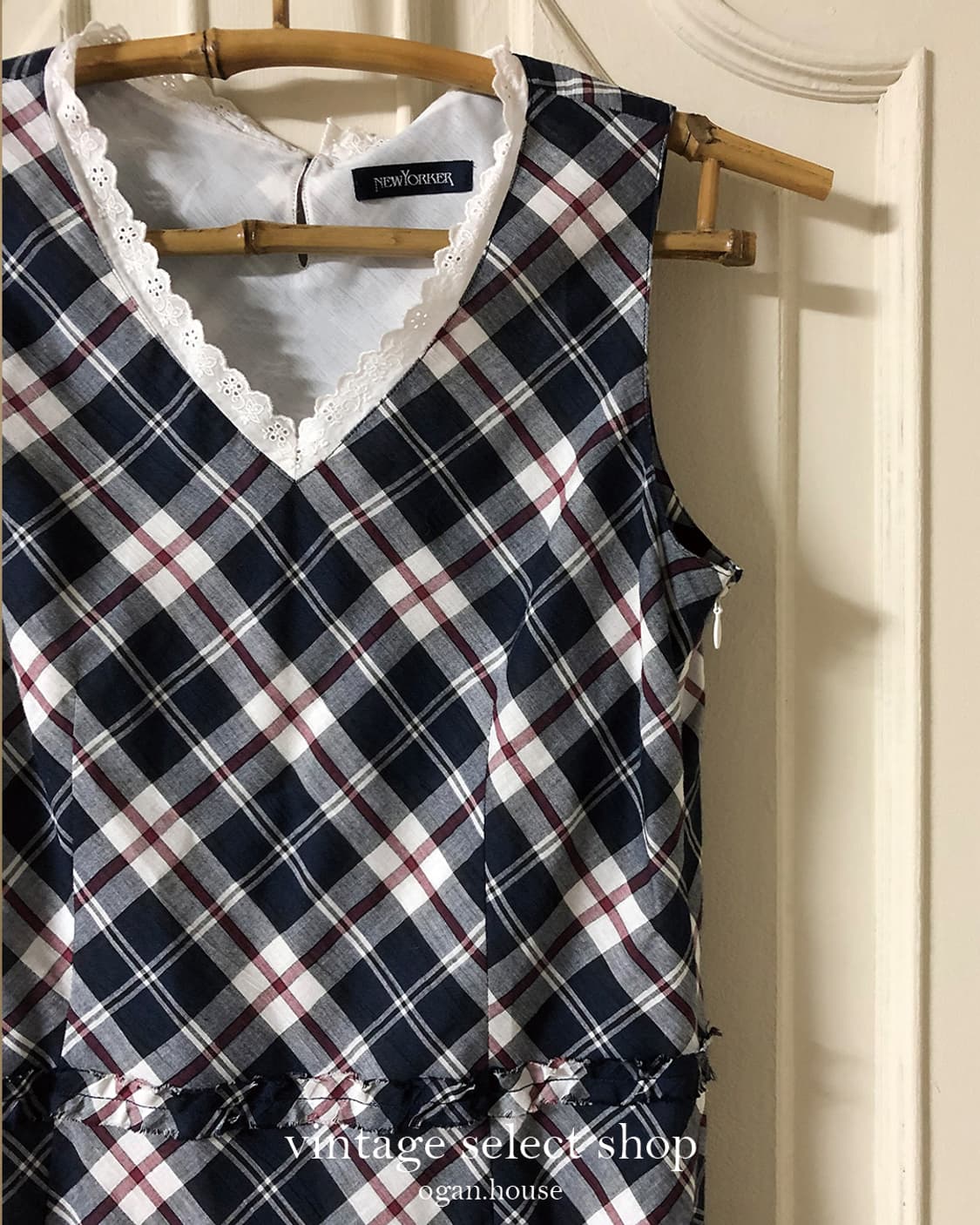 vintage alice check ops 상품이미지5