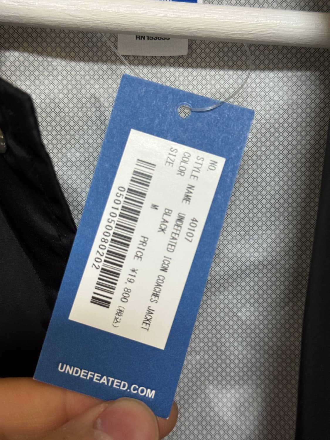 언디피티드 아이콘 코치 자켓 블랙 M 상품이미지3