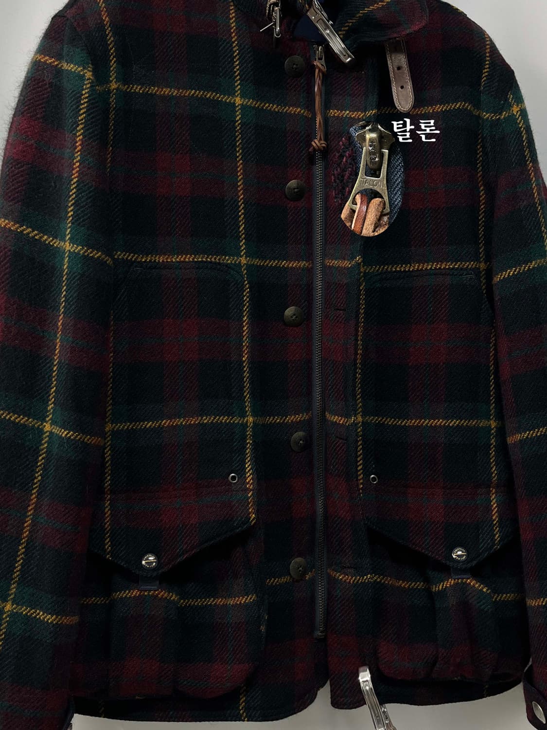 폴로 랄프로렌 인디언헤드 알파카 울 매키노 타탄체크 헌팅 자켓 상품이미지6