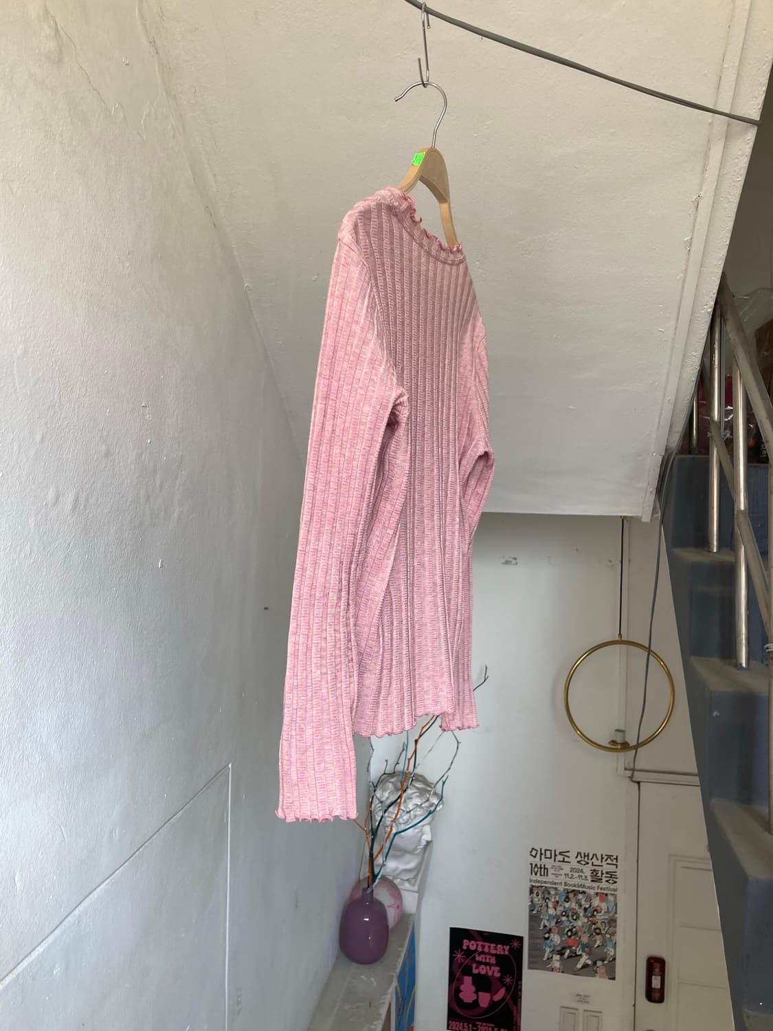 베이직 롱슬리브 레이어드 레이스 탑 상품이미지7