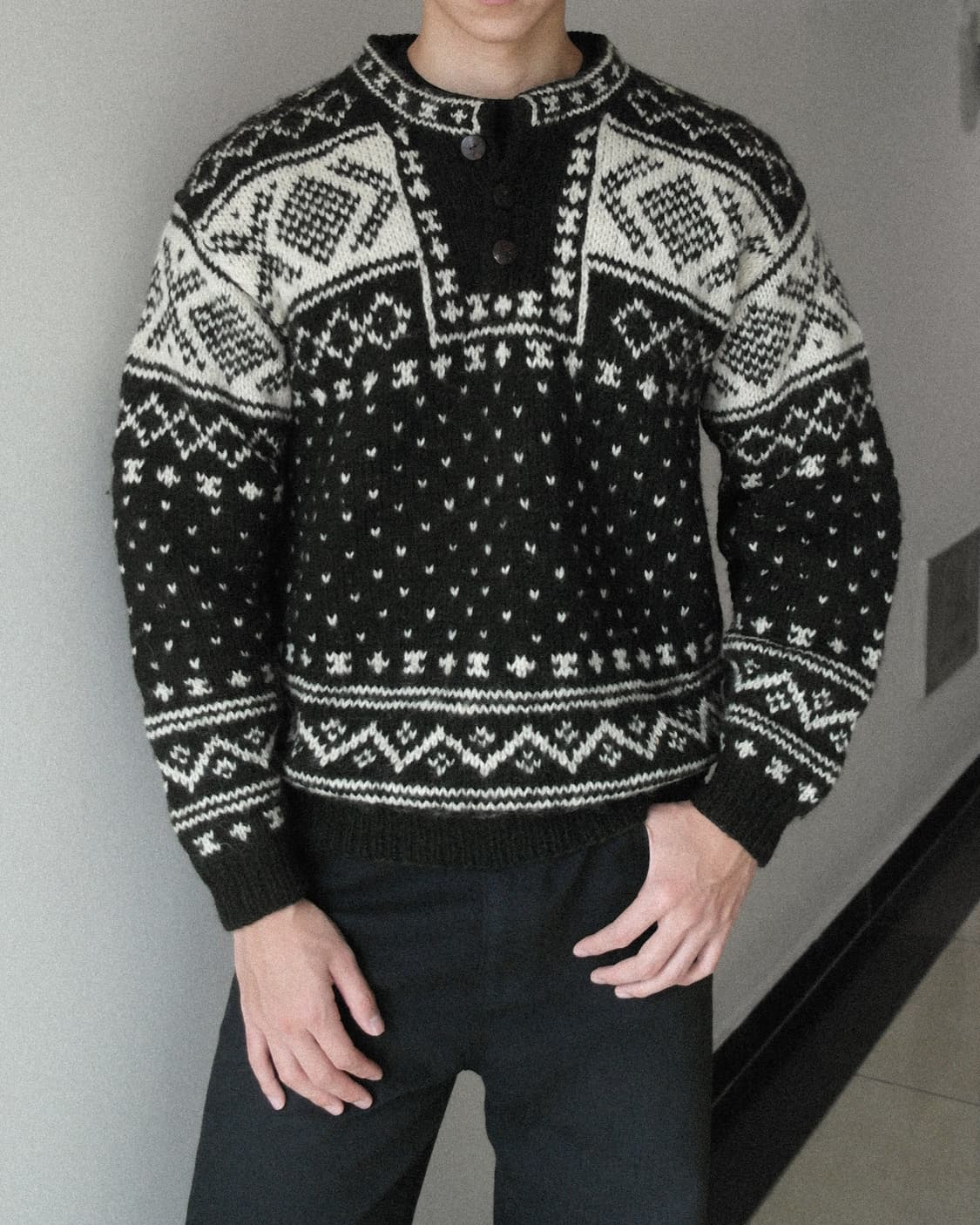 노르웨이 니트 스웨터 상품이미지1