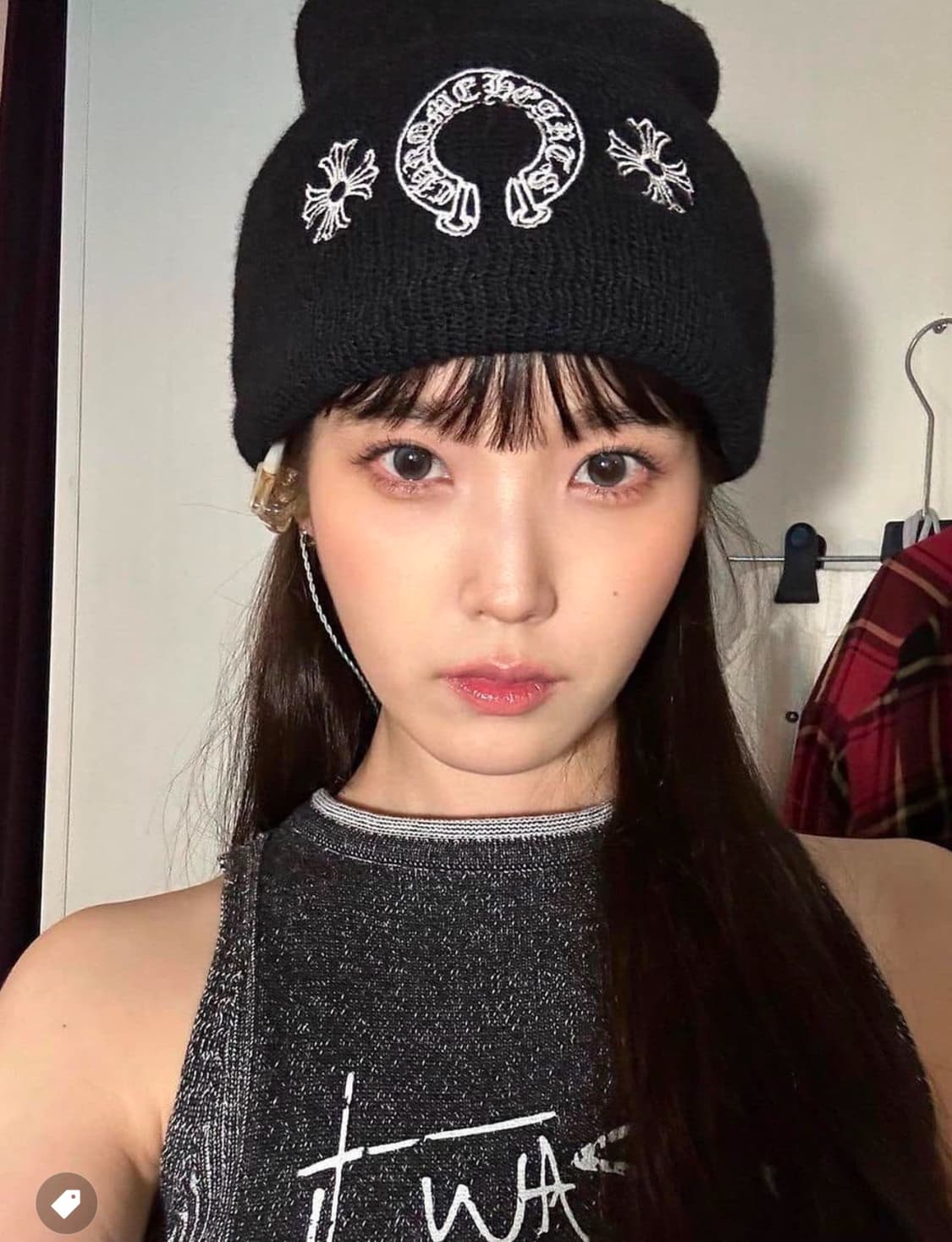 크롬하츠 홀스슈 비니 블랙 새 제품 상품이미지3