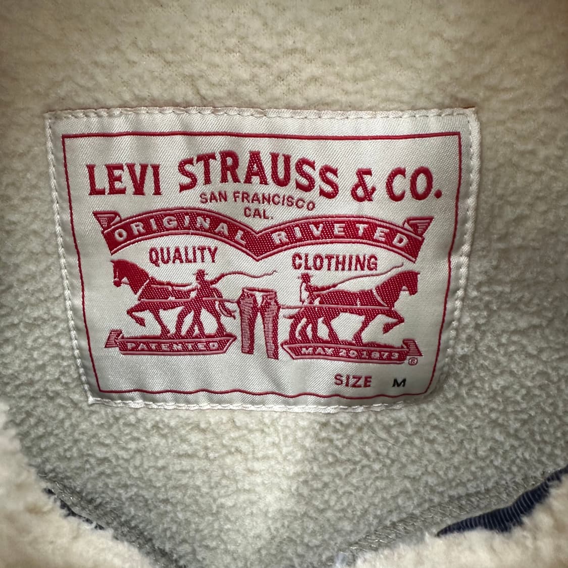 95 리바이스 여자 양털 뽀글이 조끼 베스트 상품이미지3