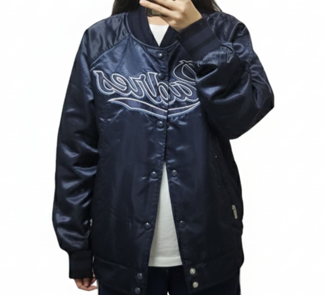 MLB 새틴 바시티 자켓/빈티지 00's/뉴욕 양키즈 상품이미지1