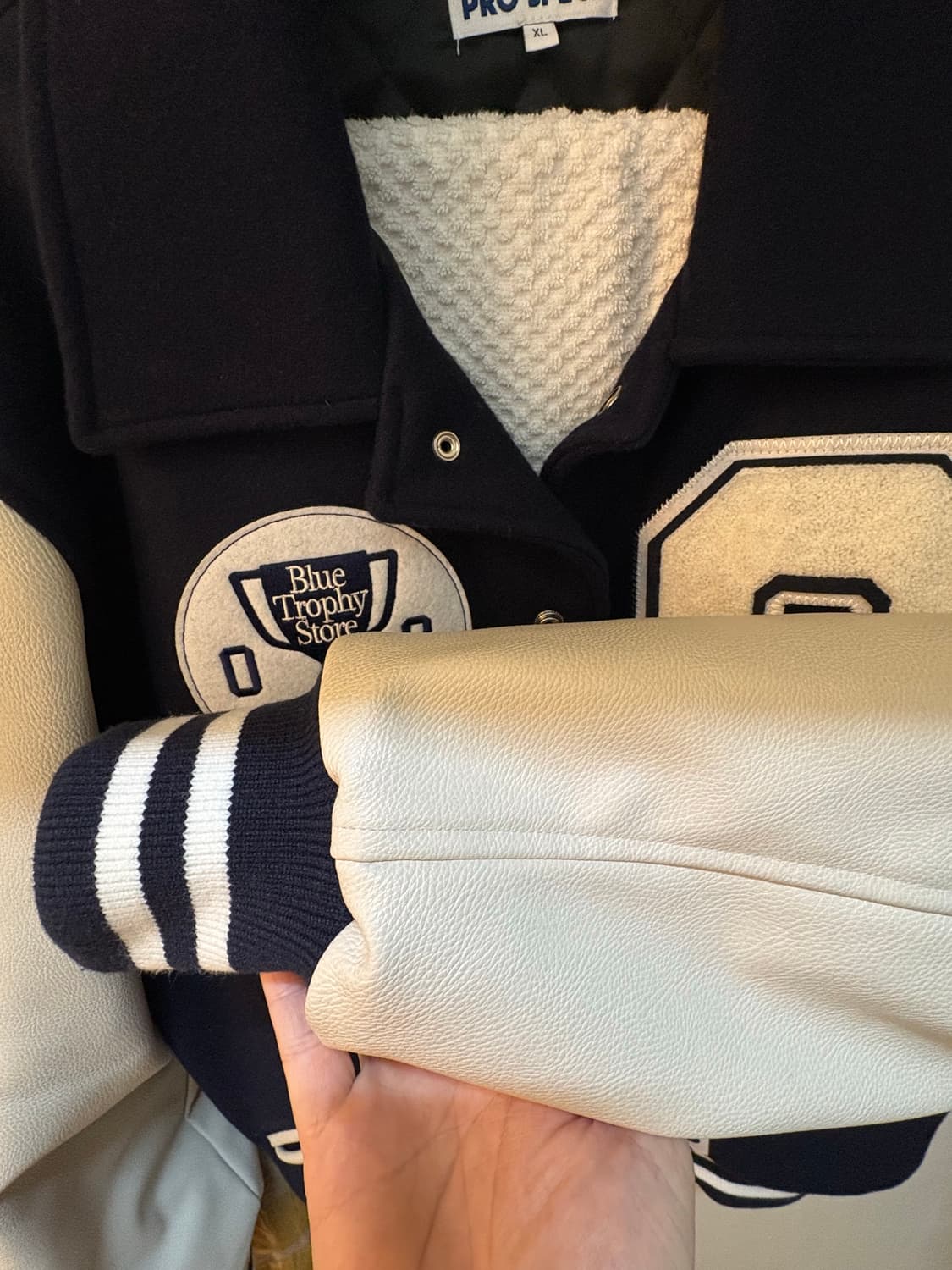 오리지널 스포츠(prospecs) 레더 바시티 자켓 xl 상품이미지6