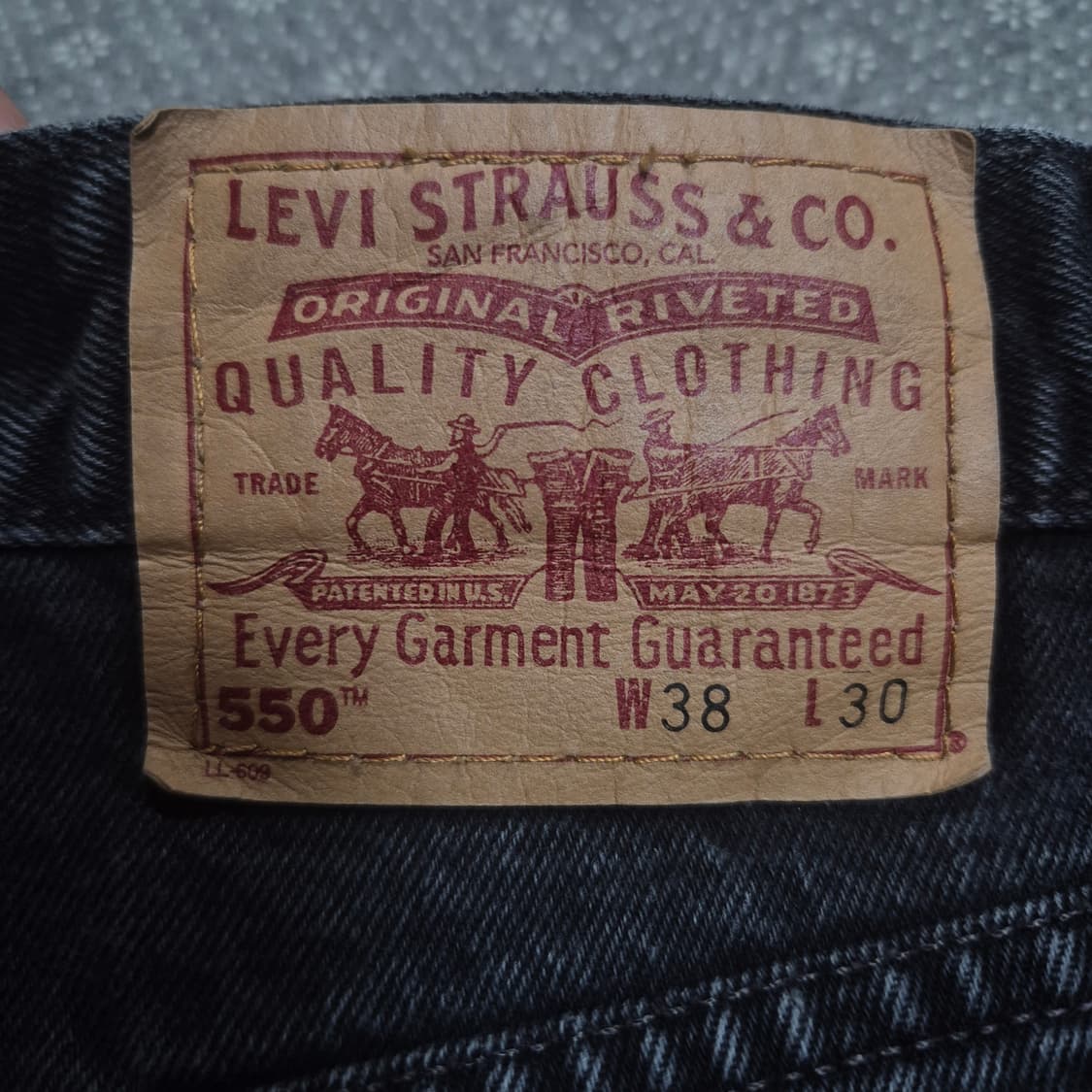 [38]90s US made 리바이스550 블랙- A196 상품이미지10