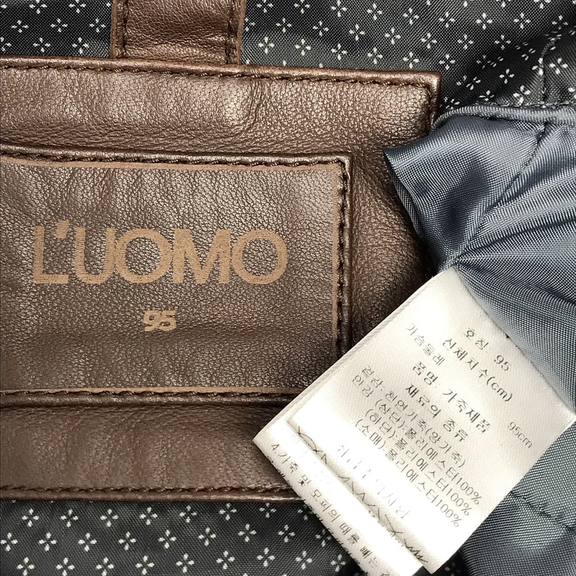 워모 LUOMO 슬림핏 양가죽 자켓 남성95 상품이미지10