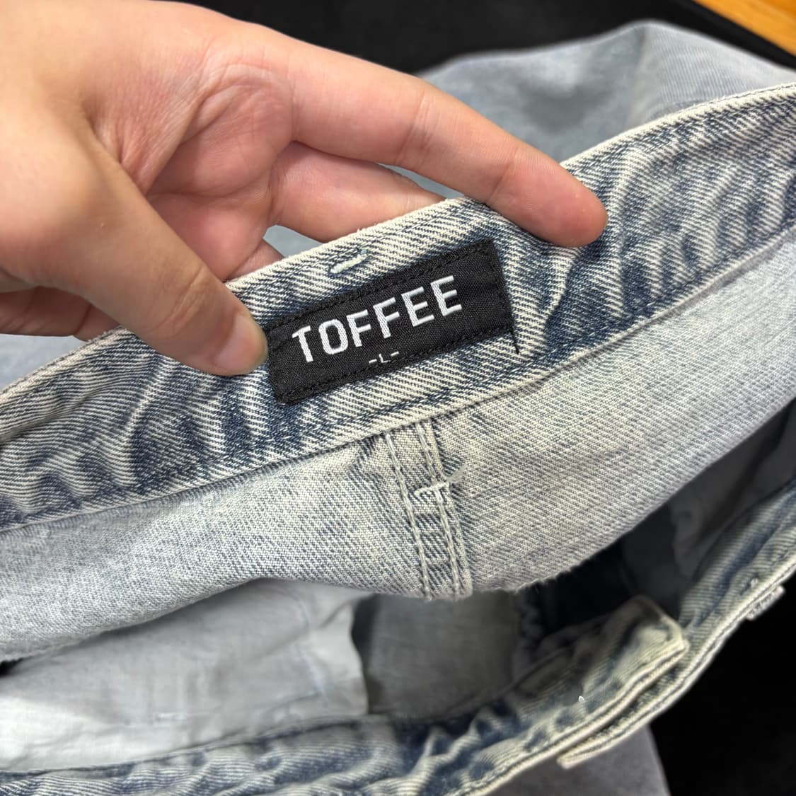 L 토피 TOFFEE 와이드 데님팬츠 상품이미지4